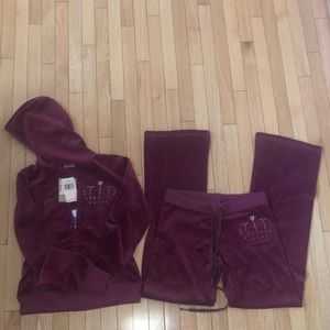 Juicy Couture velour sweat outfit